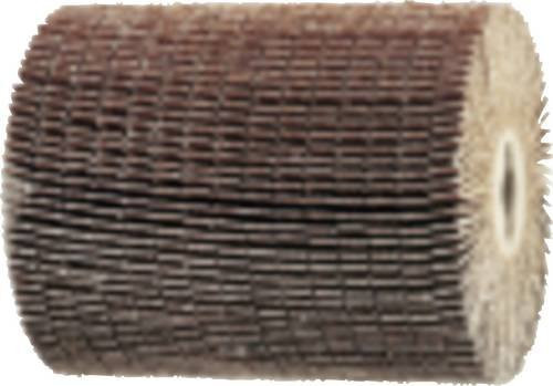 Makita Radbürste zylindrisch für Holz, Kunststoff und Stahl, Körnung K40, Durchmesser: 100 mm, Länge: 120 mm, Farbe: Rot/Braun - Bild 1