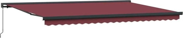 Automatische Markise vidaXL aus Aluminium und Polyester, Farbe: Burgunderrot, B/T/H: 300 x 250 x 175 cm - Bild 1