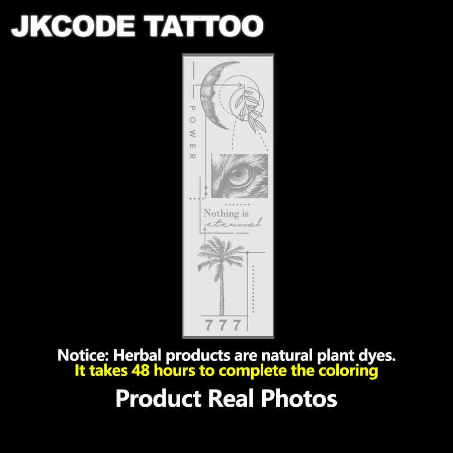 JKCODE TATTOO Semi-Permanente Tattoos, Unisex - Bild 4