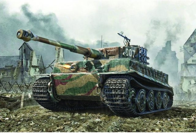 Italeri Pz.Kpfw. VI Tiger I Ausf. E sp, Fahrzeug, Grün - Bild 1