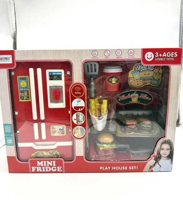 WUCHILD Spielzeug-Küchenset mit Spray-Wasser- und Dampffunktion, Multicolour Rollenspiel-Set für Kinder ab 3 Jahren - Bild 1