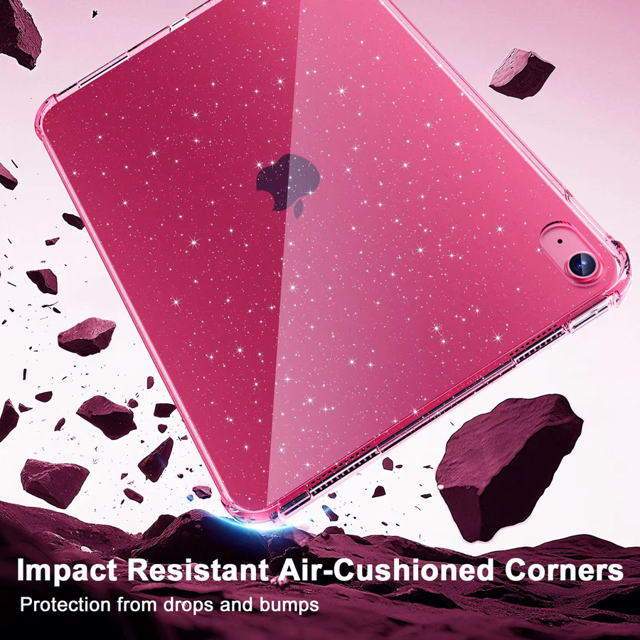 Tzion Schutzhülle für Apple iPad 10. und 11. Generation 10,9''/11'' aus weichem TPU mit Luftpolster in Rot - Bild 2