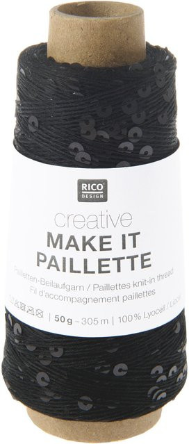 Rico Design Creative Make It Paillette in Schwarz Matt - Bild 1