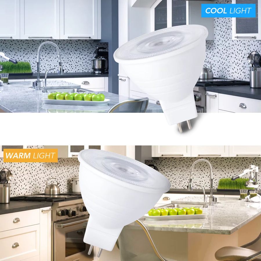 CanLing LED Strahler Reflector in Weiß mit CCT Farbtemperatur-Wahl für E27 E26 GU10 MR16 E14 GU5.3 Fassungen - Bild 2