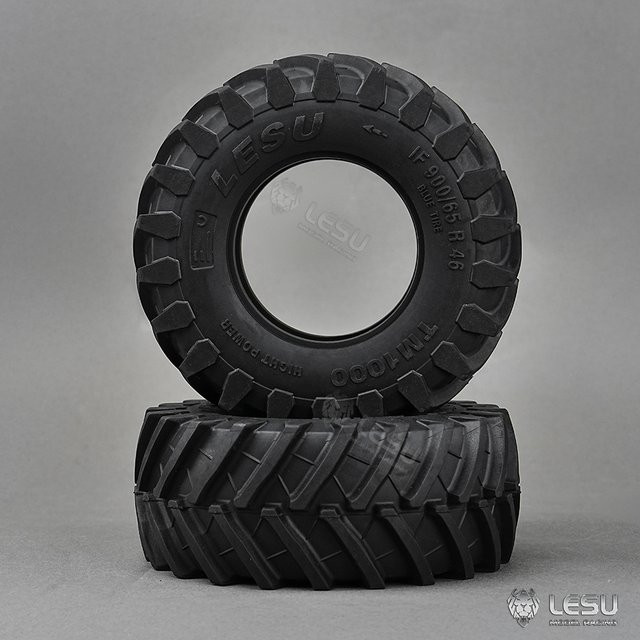 LESU Ersatzteile Gummi Hinterrad Reifen, Zubehör, 1:14 - Bild 1