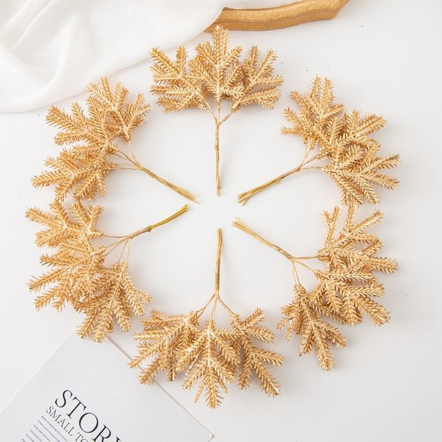 Yusheng Künstliche Goldene Zweige für Weihnachts- und Hochzeitsdekoration - Bild 1