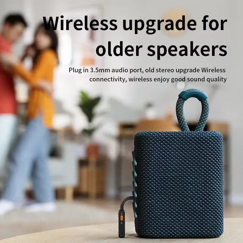 Kebidumei 2-in-1 Bluetooth 5.4 Sender und Empfänger in Schwarz mit 3,5 mm Klinkenanschluss für TV, PC, Kopfhörer und Auto - Bild 2