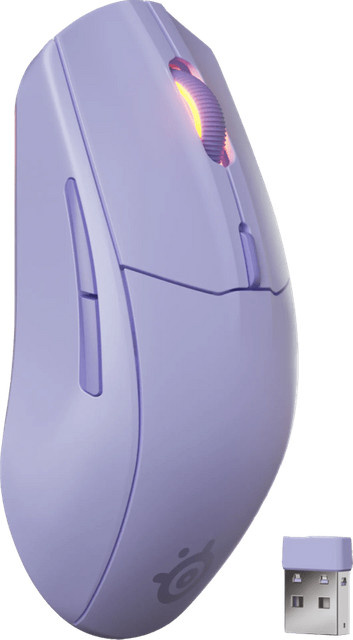 SteelSeries Rival 3 Wireless Gen 2 Kabellose Gaming-Maus in Lavendel - Bild 1