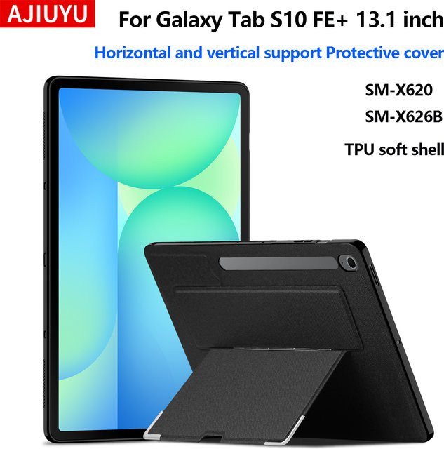 AJIUYU Schutzhülle für Samsung Galaxy Tab S10 FE+ 13,1 Zoll (2025) in Schwarz - Bild 1