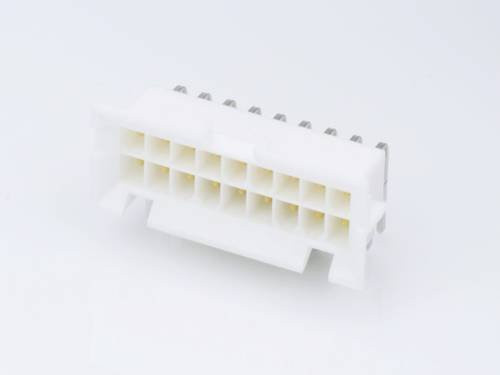 Molex Einbau-Buchsenleiste Standard in Weiß mit 18 Polen und Goldkontakten - Bild 1
