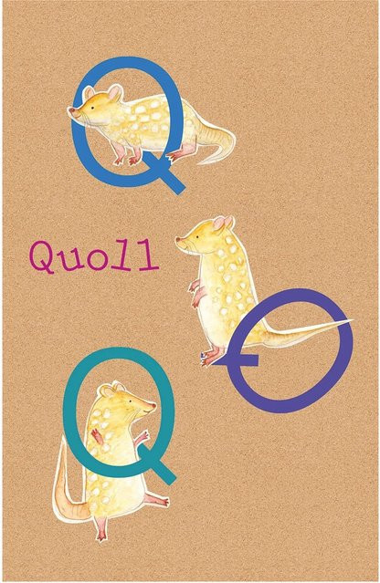 Komar Wandbild ABC Animal Poster auf Fotopapier, Multicolor, Breite: 50 cm, Höhe: 70 cm - Bild 1