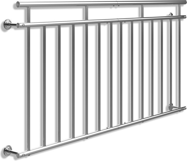 Französisches Balkongeländer aus Edelstahl B: 90 cm, H: 184 cm - Bild 1