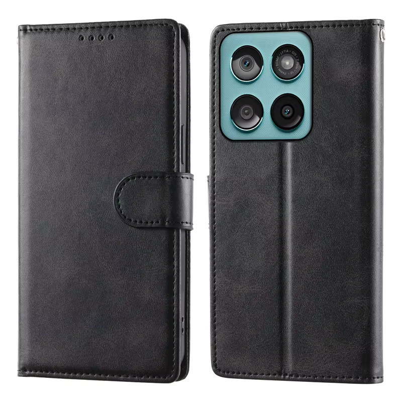 Luxus Magnetische Brieftasche Flip Case für Motorola MOTO Edge 60, 50 Fusion, G Stylus und Play E13 in Schwarz oder Pink - Bild 2