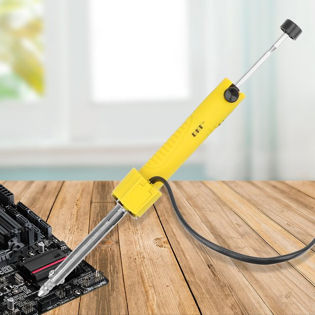 NICEYARD 2-in-1 Elektrischer Lötkolben und Zinnabsaugpistole in Gelb, 30W Präzisions-Schweißwerkzeug für 220V - Bild 1