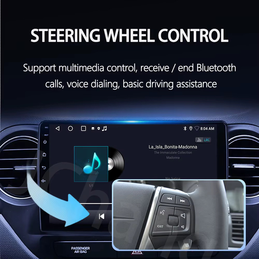 Android 15 Auto Radio für Mercedes-Benz Vito 2 und Viano 2 W639 (2003-2015) mit Multimedia Video Player, Navigation und GPS in Schwarz - Bild 4