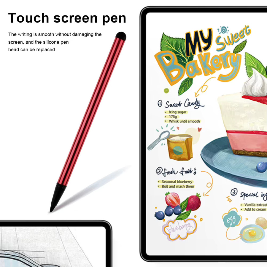 VODOOL Universeller Stylus-Stift mit Neigungssteuerung für Android, iOS, iPad, iPhone, Samsung und Huawei in Schwarz oder Silber - Bild 3
