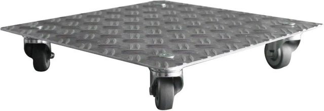 Schlögel Blumenroller Pflanzenuntersetzer AluGrip-V280 in Silber, B/T: 50 x 50 cm - Bild 1