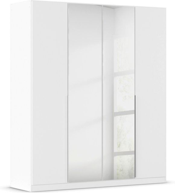 RAUCH Drehtürenschrank Alabama Weiß mit Spiegel für Schlafzimmer und Kinderzimmer B/T/H: 181 x 54 x 210 cm - Bild 1