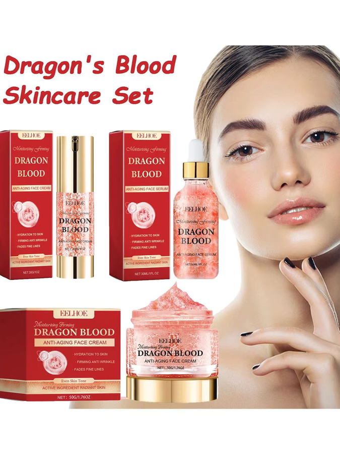 eelhoe Dragon's Blood Hautpflege-Set, Serum und Cremes, Unisex - Bild 5