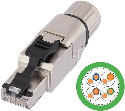 LAPP ETHERLINE ACCESS KIT IE5-RJ-1 Steckverbinder in Silber - Bild 1