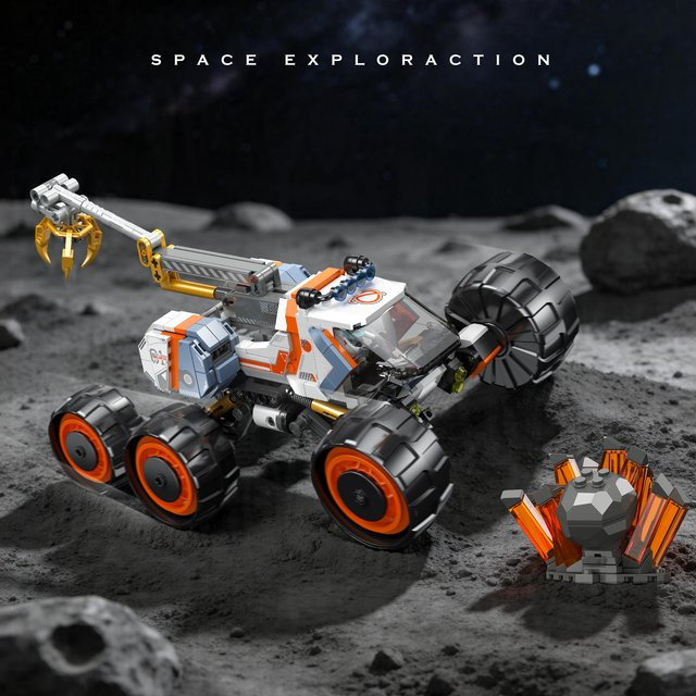WLYX Planeten-Rover-Bausteinmodell, Weltraum, Kunststoff, Bunt / Mehrfarbig - Bild 1