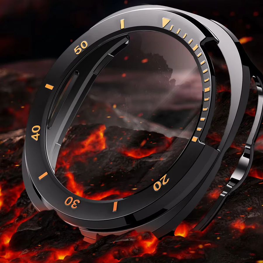 OAKCHARM Uhrenzubehör Samsung Galaxy Watch 8Classic, Silikon, Schwarz - Bild 3