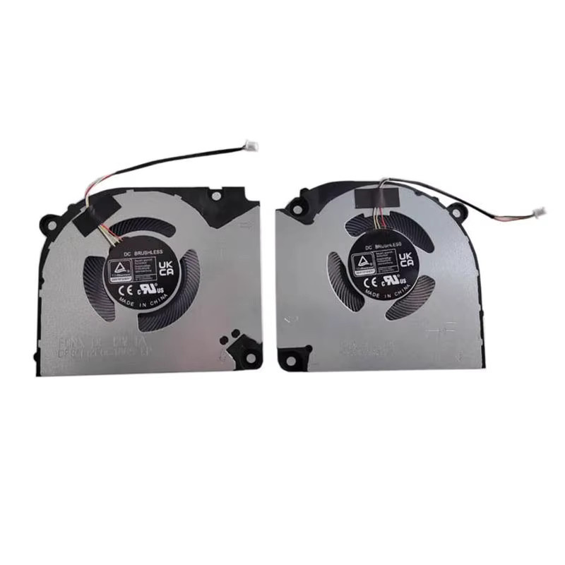 RTDPART Laptop CPU GPU Lüfter für DFSCL12E16486S EP FQNW und DFSCL12E06486S EP FQNX, 4-Pin, DC 12V 1A, Schwarz - Bild 2
