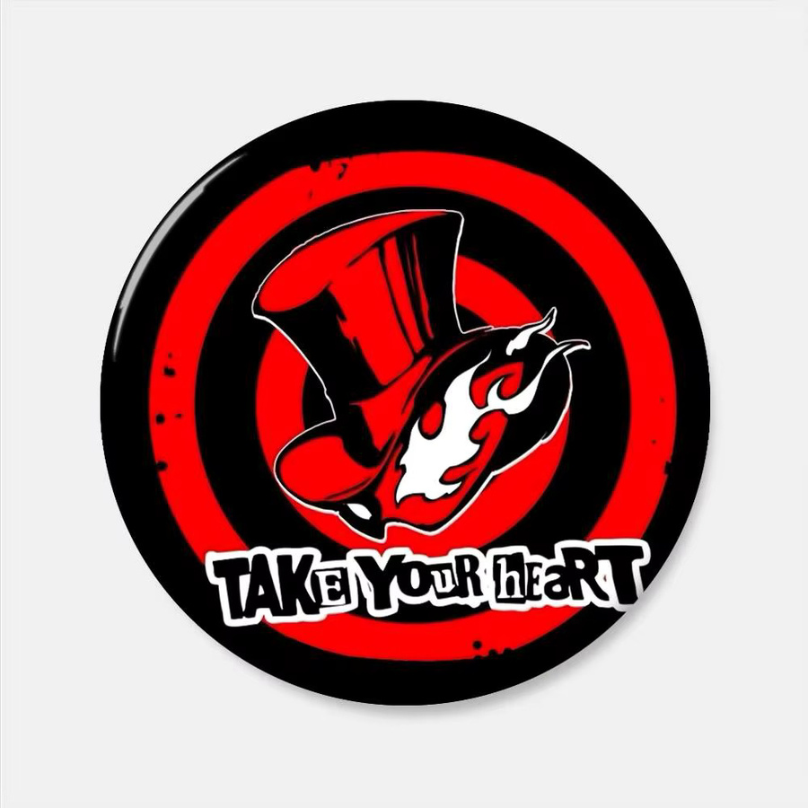 Anstecknadel Anime P-Personas Logo Spiele, Weißblech, Unisex - Bild 5