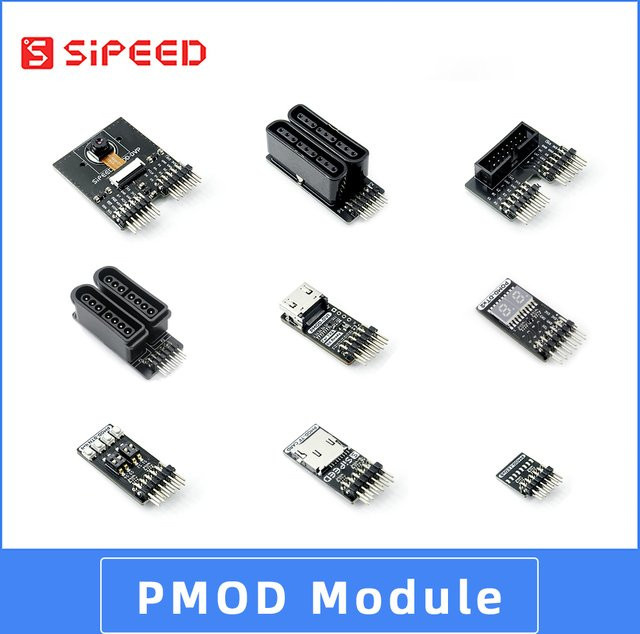 Sipeed Tang FPGA PMOD Modul mit HDMI, LED Schalter, Kamera, Digital Tube und HUB75E in Schwarz - Bild 1