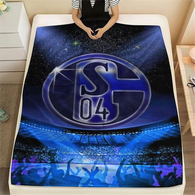 FC Schalke 04 Flanelldecke Blau B/B: 150 x 200 cm - Bild 1