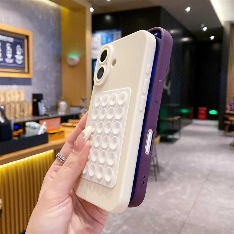 WAYN Luxus Saugnapf Airbag Silikon TPU Handyhülle für iPhone 15 Pro Schwarz - Bild 2