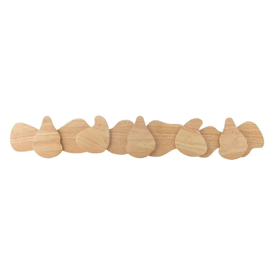 Bloomingville Garderobe Ross aus Gummibaumholz in Natur und Beige, Breite: 70 cm - Bild 1