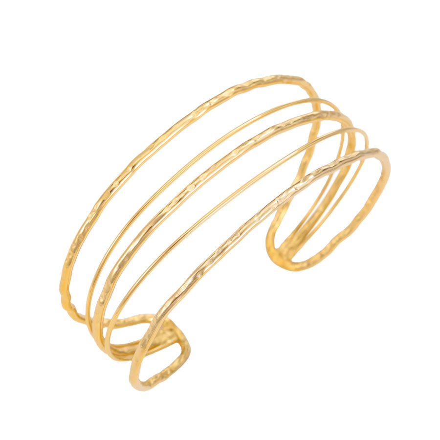 Cazador Manschetten-Armband, Edelstahl, Gold, Damen - Bild 2