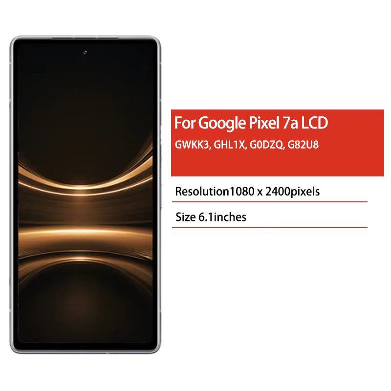 TFT LCD Display mit Touchscreen Digitizer Montage für Google Pixel 7a in Schwarz - Bild 2