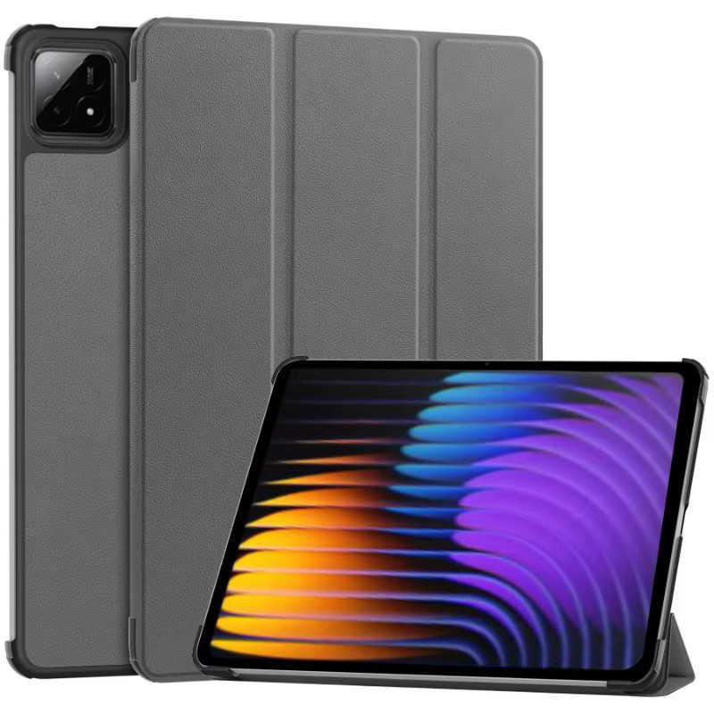 Smart Case für Xiaomi Pad 7 Pro 11,2 Zoll 2024 Klappbare Magnetische Schutzhülle aus PU-Leder in Rot - Bild 2