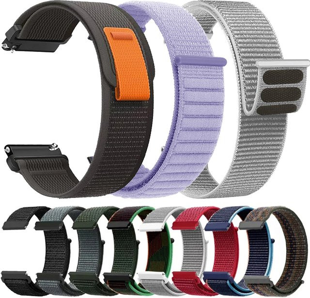 Huami Uhrenarmband Nylon, 20 mm, Schwarz, Unisex - Bild 1