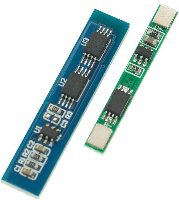 YANXD Li-Ion BMS PCM Batterieschutzplatine für 1S 3,7V 3A oder 2S 3A 18650 Lithium-Ionen Akkus, 10 Stück - Bild 1