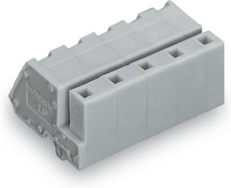 WAGO Buchsengehäuse-Kabel 731-535/008-000 in Grau, 5 Polzahl, 5 mm Rastermaß, 50 Stück - Bild 1
