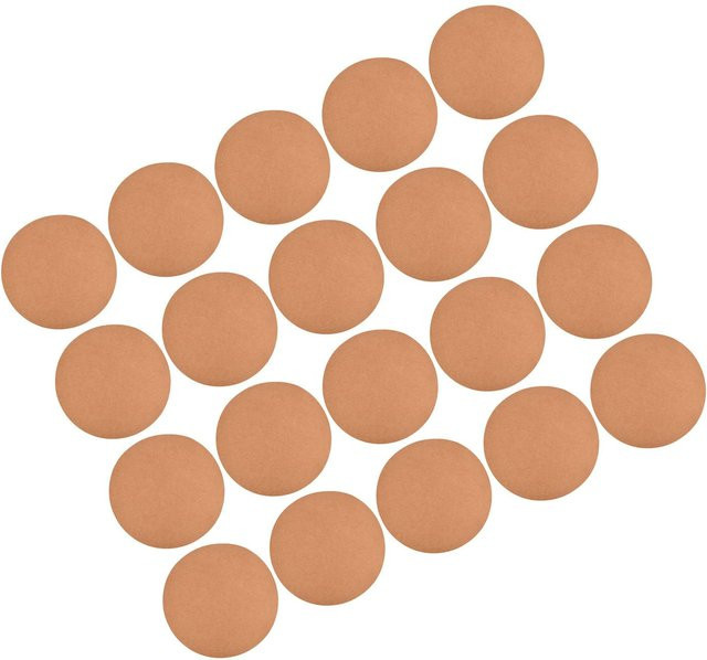 20 Stück Runde Kraftpapier Leinwandplatten von Wosawe outdoor sports in Braun zum Malen und für Graffiti, Durchmesser: 20 cm - Bild 1