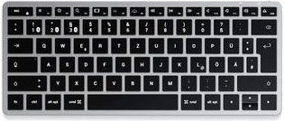 Satechi Slim X1 Mini Bluetooth Tastatur Deutsch QWERTZ Anthrazit mit Multimediatasten und Beleuchtung - Bild 1