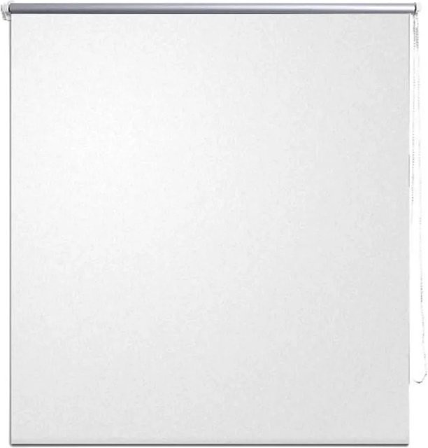 vidaXL Verdunkelungsrollo aus Polyester in Weiß und Silber, thermoisolierend, B: 80 cm, H: 175 cm - Bild 1