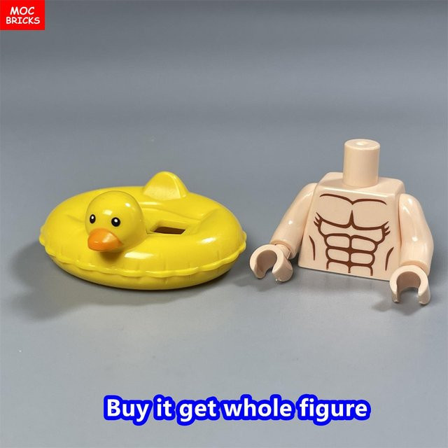 Yiran toy MOC Bausteine Schwimm Rettungsring Anzug Figur, Zubehör, ab 6 Jahren - Bild 1