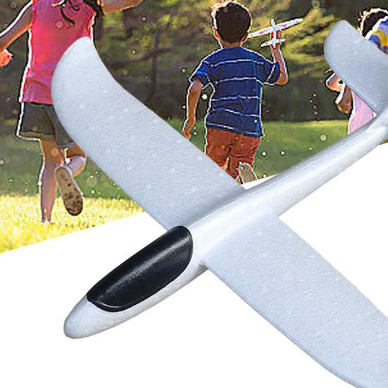 ESCAM Handwurf-Flugzeug Outdoor-Spielzeug mit 2 Flugmodi, weiß - Bild 2