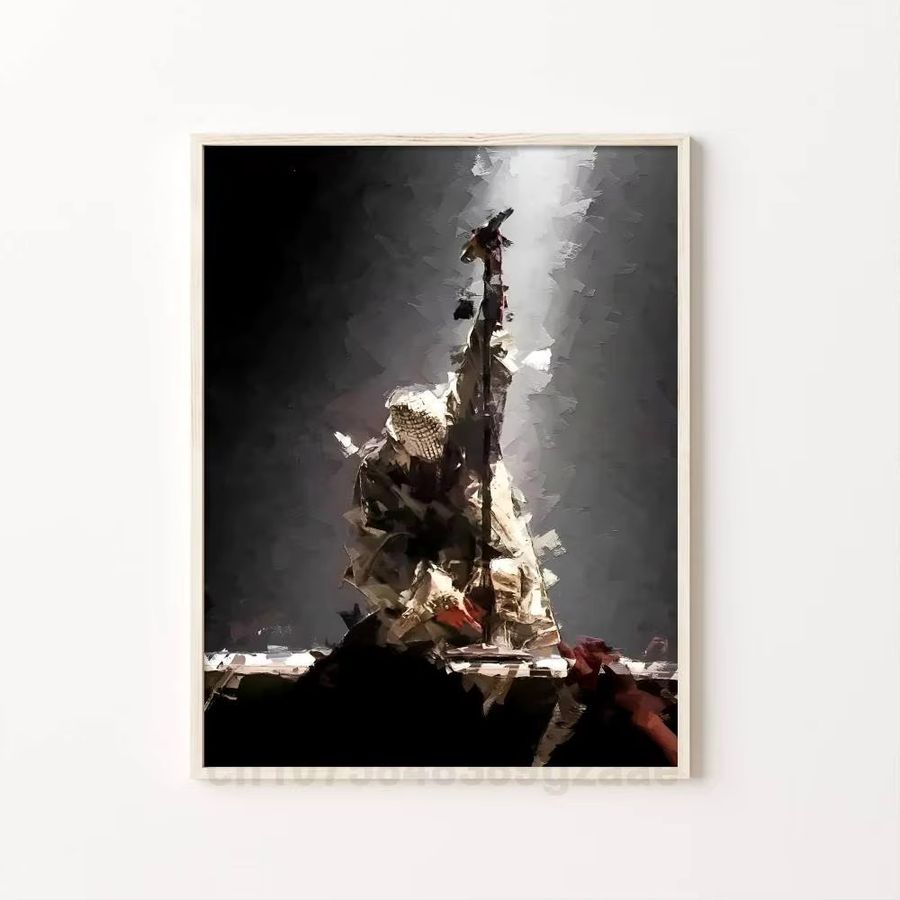 SINGER Kanye West Portrait Poster als dekoratives Wandgemälde für Schlafzimmer oder Arbeitszimmer - Bild 6