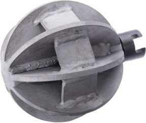 Rothenberger Kugelkopffräser mit 8-Blatt und 22 mm Kupplung, Durchmesser: 90 mm, Grau - Bild 1