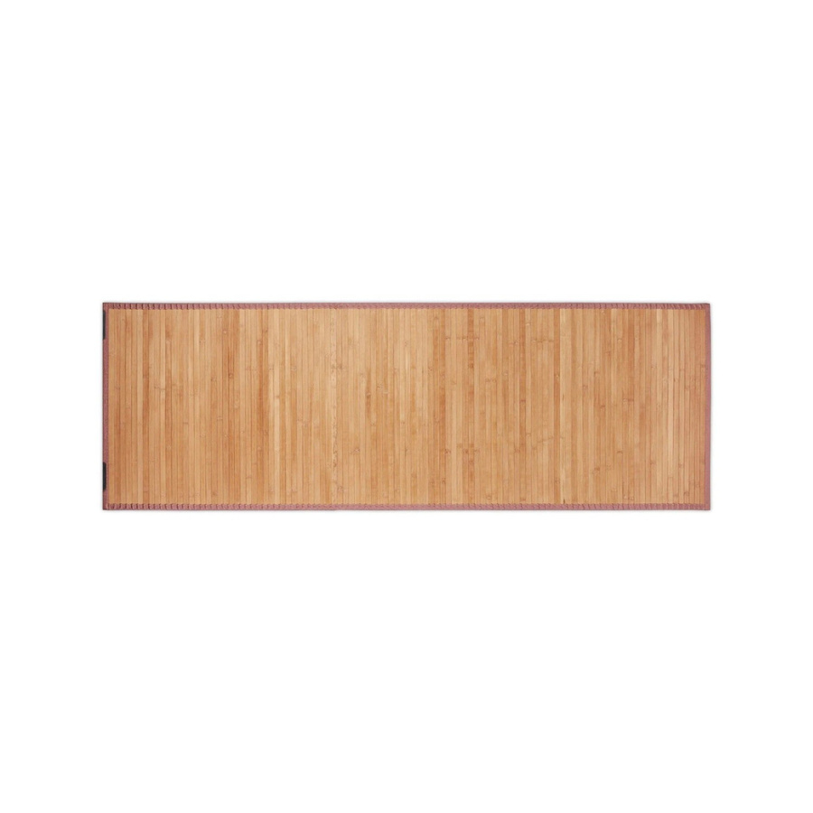 Relaxdays Bambusmatte aus Bambus und Polyester in Braun, rutschhemmend, Breite: 61 cm, Tiefe: 182 cm - Bild 2