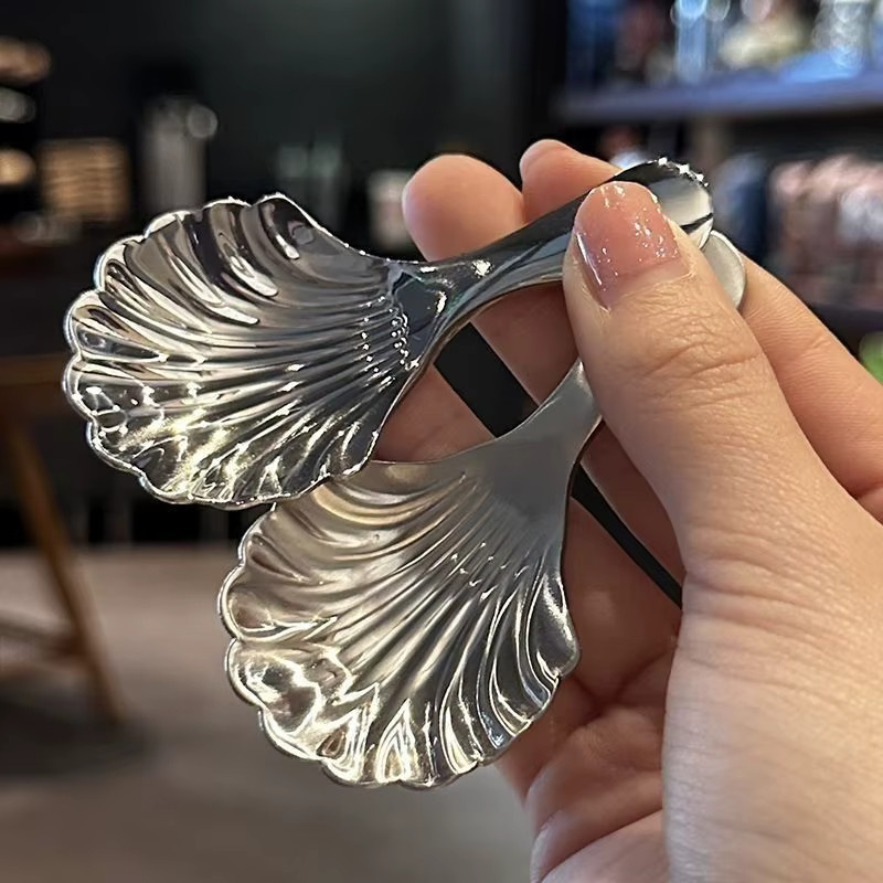 Mini Teelöffel aus Edelstahl in Silber, poliert, 2er-Set - Bild 2