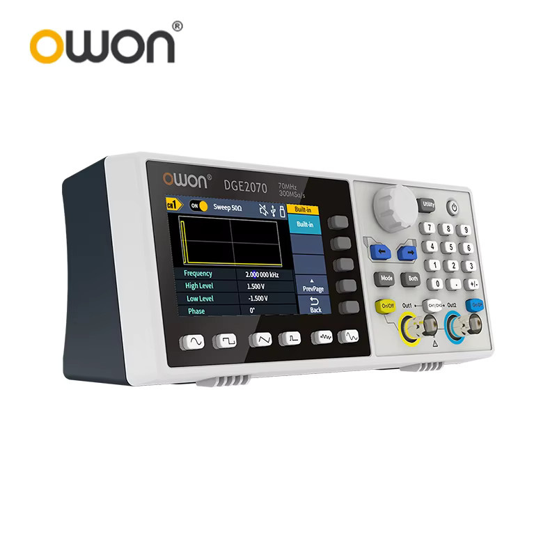 OWON DGE2035/DGE2070 Dual-Channel Arbiträrer Wellenformgenerator mit 14-Bit und 35/70 MHz sowie AM, FM, PM, FSK, Sweep und Burst Modulation - Bild 2