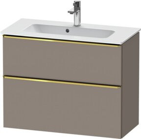 Duravit Waschtischunterschrank D-Neo Compact, Wandhängend, Grau Hochglanz, B: 81 cm, T: 37,2 cm, H: 62,5 cm - Bild 1