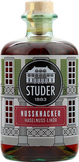 Studer Haselnuss-Likör, Schweiz, 28 % Vol., 0,5 l - Bild 1